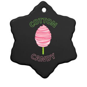 Cotton Candy Cone Ceramic Star Ornament