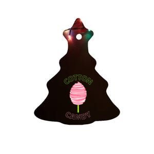 Cotton Candy Cone Ceramic Tree Ornament