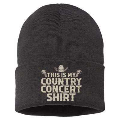 Cool Country Concert For Wo Country Music Lover Sustainable Knit Beanie