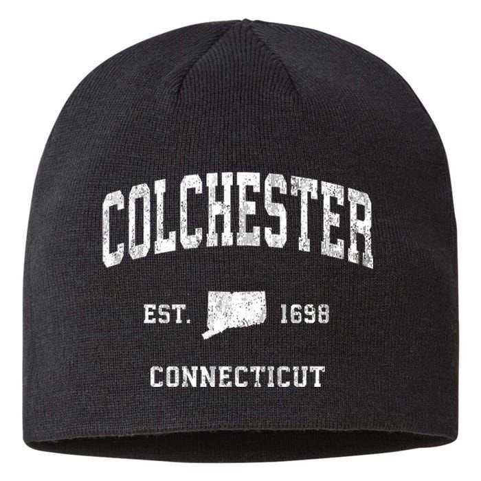 Colchester Connecticut Ct Vintage Athletic Sustainable Beanie