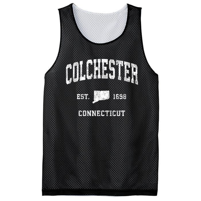 Colchester Connecticut Ct Vintage Athletic Mesh Reversible Basketball Jersey Tank