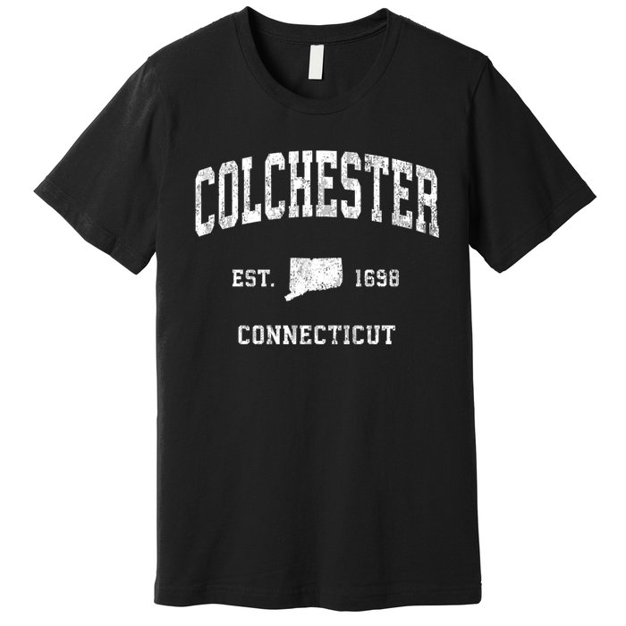 Colchester Connecticut Ct Vintage Athletic Premium T-Shirt