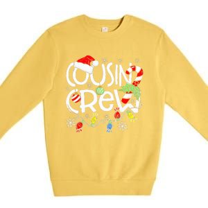 Christmas Cousin Crew Red Plaid Matching Pajama Gifts  Premium Crewneck Sweatshirt