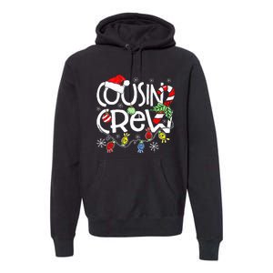 Christmas Cousin Crew Red Plaid Matching Pajama Gifts  Premium Hoodie