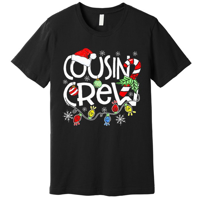 Christmas Cousin Crew Red Plaid Matching Pajama Gifts  Premium T-Shirt