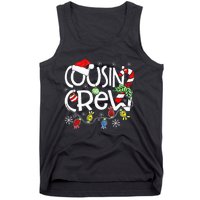 Christmas Cousin Crew Red Plaid Matching Pajama Gifts  Tank Top