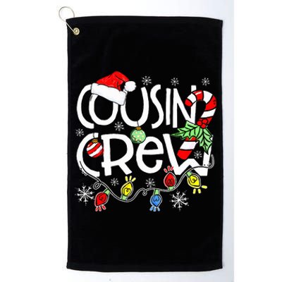 Christmas Cousin Crew Red Plaid Matching Pajama Gifts  Platinum Collection Golf Towel