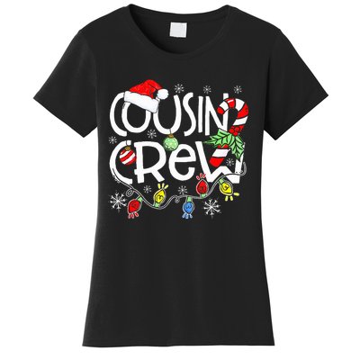 Christmas Cousin Crew Red Plaid Matching Pajama Gifts  Women's T-Shirt