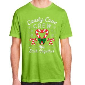 Cute Candy Cane Crew We Stick Together Christmas Adults Adult ChromaSoft Performance T-Shirt