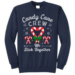 Cute Candy Cane Crew We Stick Together Christmas Adults Sweatshirt