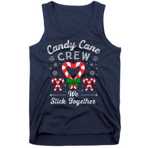 Cute Candy Cane Crew We Stick Together Christmas Adults Tank Top