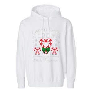 Cute Candy Cane Crew We Stick Together Christmas Adults Garment-Dyed Fleece Hoodie