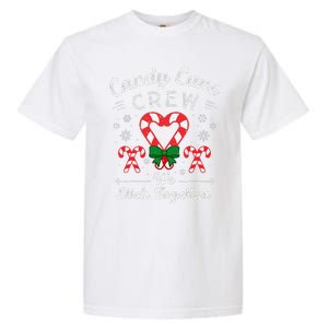 Cute Candy Cane Crew We Stick Together Christmas Adults Garment-Dyed Heavyweight T-Shirt