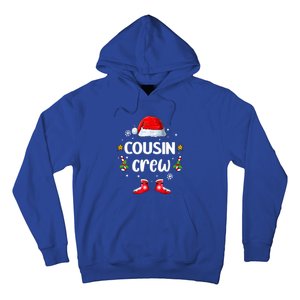 Cousin Crew Christmas Family Squad Naughty Matching Santa Gift Hoodie