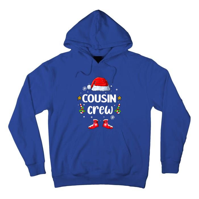 Cousin Crew Christmas Family Squad Naughty Matching Santa Gift Tall Hoodie