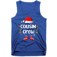 Cousin Crew Christmas Family Squad Naughty Matching Santa Gift Tank Top