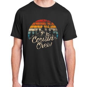 Cousin Crew Camping Outdoor Sunset Summer Camp Adult ChromaSoft Performance T-Shirt