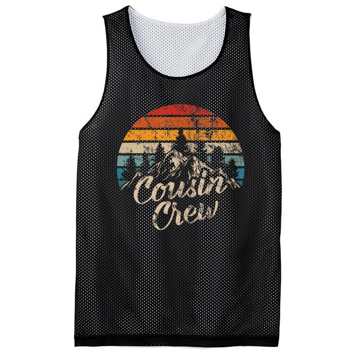 Cousin Crew Camping Outdoor Sunset Summer Camp Mesh Reversible Basketball Jersey Tank