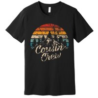 Cousin Crew Camping Outdoor Sunset Summer Camp Premium T-Shirt