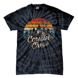 Cousin Crew Camping Outdoor Sunset Summer Camp Tie-Dye T-Shirt