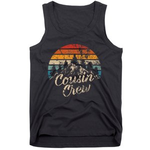 Cousin Crew Camping Outdoor Sunset Summer Camp Tank Top