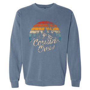 Cousin Crew Camping Outdoor Sunset Summer Camp Garment-Dyed Sweatshirt