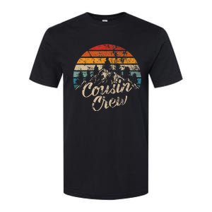 Cousin Crew Camping Outdoor Sunset Summer Camp Softstyle CVC T-Shirt