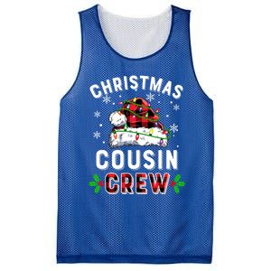 Christmas Cousin Crew Funny Red Plaid Matching Pajama Xmas Gift Mesh Reversible Basketball Jersey Tank