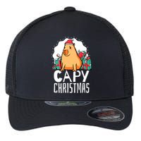 Capy Christmas Capybara Flexfit Unipanel Trucker Cap