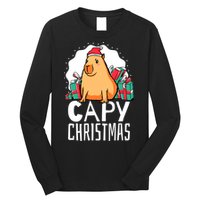 Capy Christmas Capybara Long Sleeve Shirt
