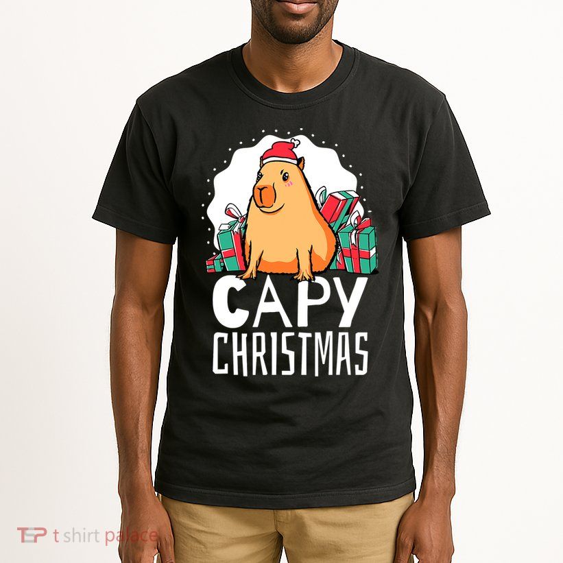 Capy Christmas Capybara Tall T-Shirt