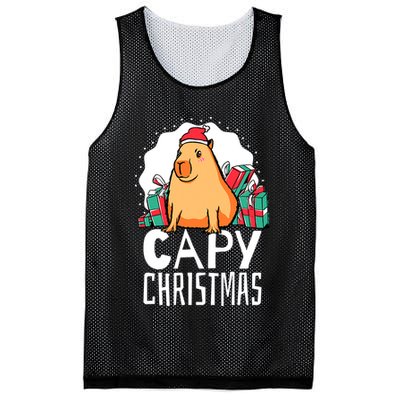 Capy Christmas Capybara Mesh Reversible Basketball Jersey Tank