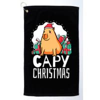 Capy Christmas Capybara Golf Towel