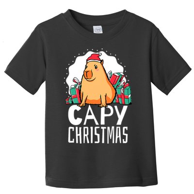 Capy Christmas Capybara Toddler T-Shirt