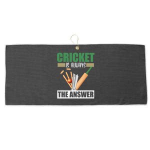 Cool Cricket Coach Funny Cricketer Humor Team Sports Trainer Large Microfiber Waffle Golf Towel