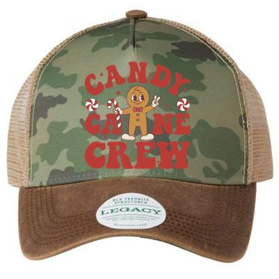 Candy Cane Crew Cookie Merry Christmas Gingerbread Cute  Legacy Tie Dye Trucker Hat