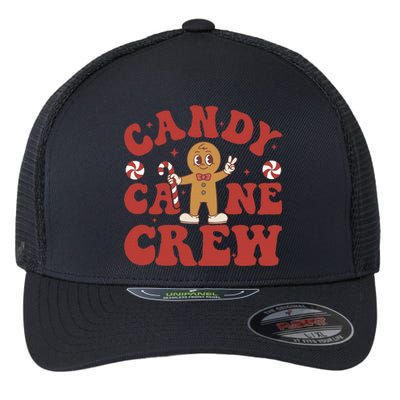 Candy Cane Crew Cookie Merry Christmas Gingerbread Cute  Flexfit Unipanel Trucker Cap