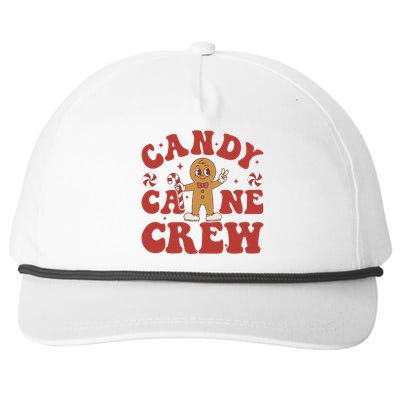 Candy Cane Crew Cookie Merry Christmas Gingerbread Cute  Snapback Five-Panel Rope Hat