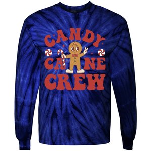 Candy Cane Crew Cookie Merry Christmas Gingerbread Cute  Tie-Dye Long Sleeve Shirt