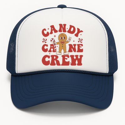 Candy Cane Crew Cookie Merry Christmas Gingerbread Cute  Trucker Hat