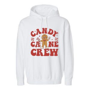 Candy Cane Crew Cookie Merry Christmas Gingerbread Cute  Garment-Dyed Fleece Hoodie