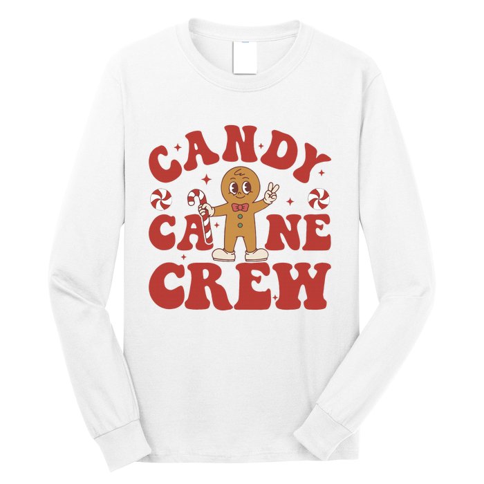 Candy Cane Crew Cookie Merry Christmas Gingerbread Cute  Long Sleeve Shirt