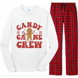 Candy Cane Crew Cookie Merry Christmas Gingerbread Cute  Long Sleeve Pajama Set