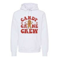 Candy Cane Crew Cookie Merry Christmas Gingerbread Cute  Premium Hoodie