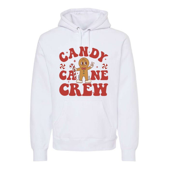 Candy Cane Crew Cookie Merry Christmas Gingerbread Cute  Premium Hoodie