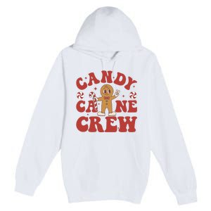 Candy Cane Crew Cookie Merry Christmas Gingerbread Cute  Premium Pullover Hoodie