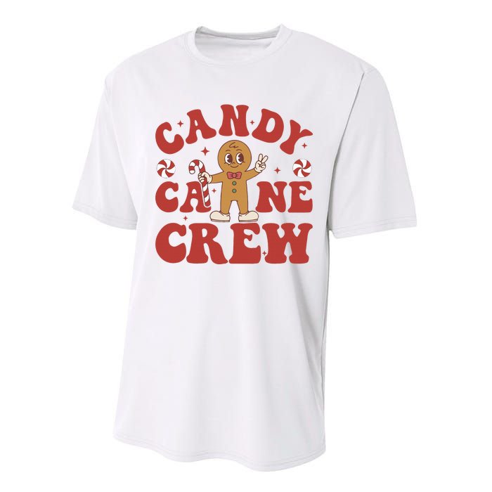 Candy Cane Crew Cookie Merry Christmas Gingerbread Cute  Performance Sprint T-Shirt