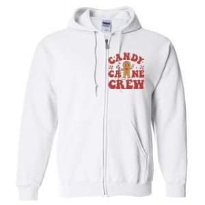 Candy Cane Crew Cookie Merry Christmas Gingerbread Cute  Full Zip Hoodie