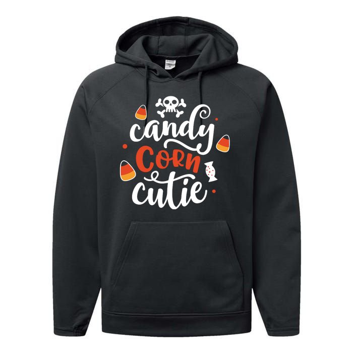 Candy Corn Cutie Halloween Performance Fleece Hoodie