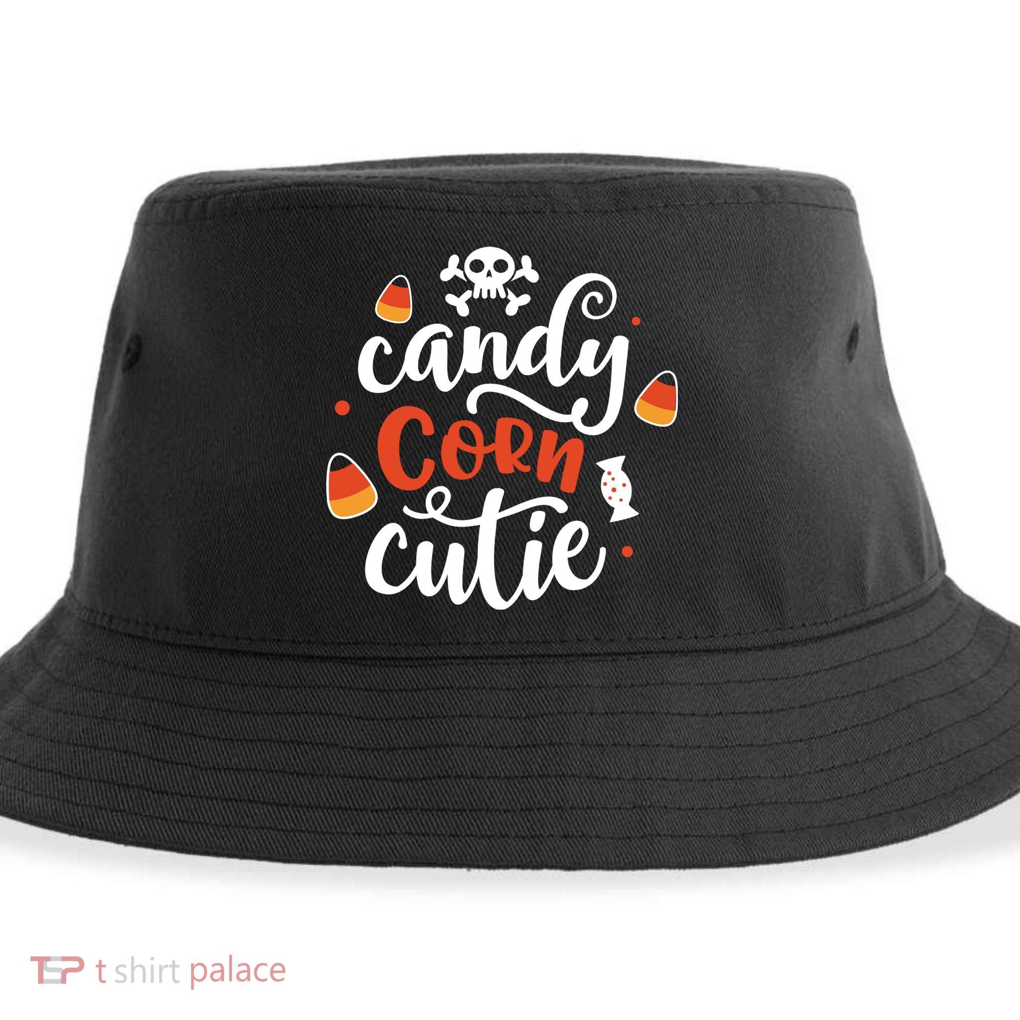 Candy Corn Cutie Halloween Sustainable Bucket Hat